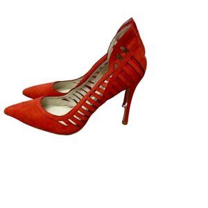 BCBG Red suede 4” high heel